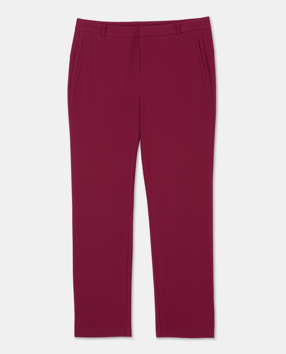 Calças Semi Skinny Técnicas Bordeaux-4