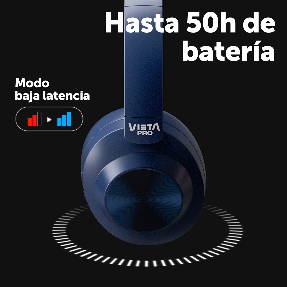 Auriculares de diadema Vieta Pro Way 4 azul Bluetooth 5.4 Azul-4