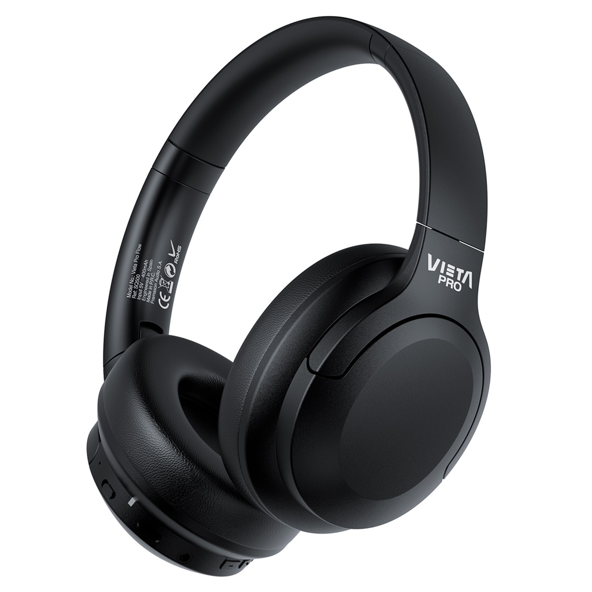 Auriculares de diadema Vieta Pro Flow negro Bluetooth 5.4 Negro-1