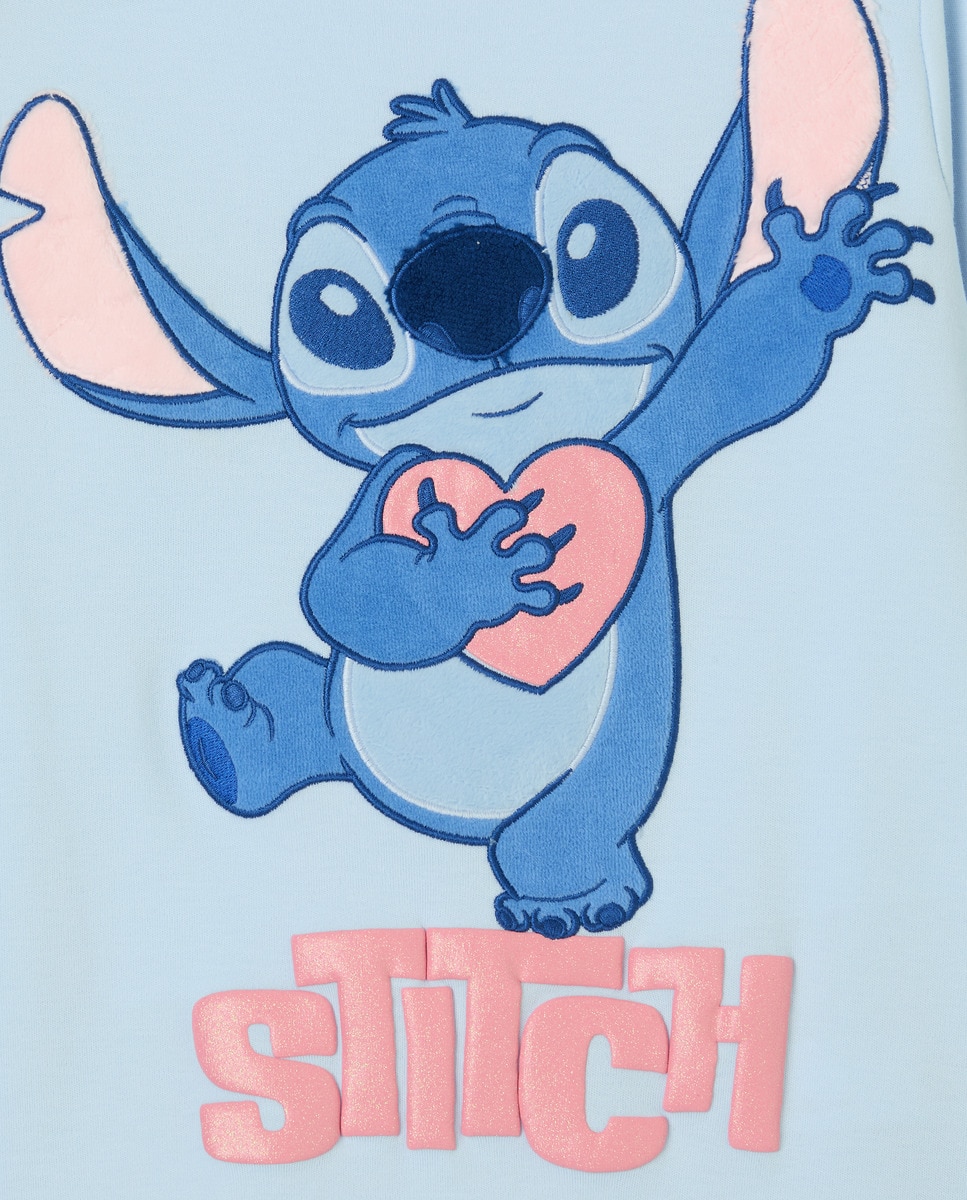 Pijama Comprido Stitch Azul-4