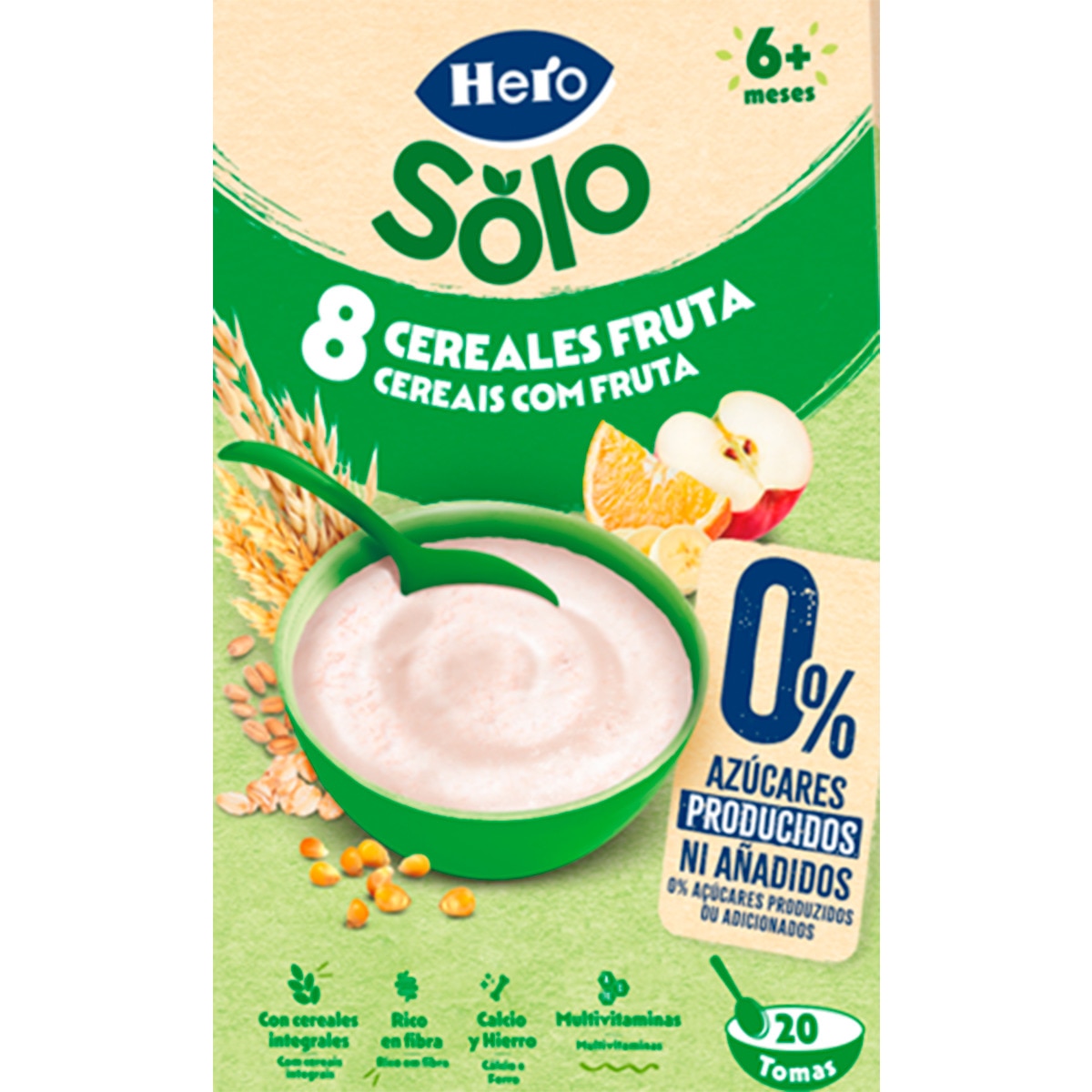 Farinha 8 Cereais e Frutos embalagem 340 g