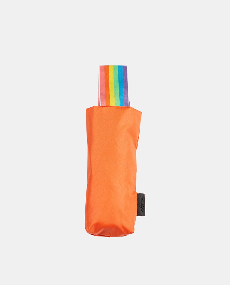 Guarda-Chuva Dobrável Manual com Capa Laranja-2