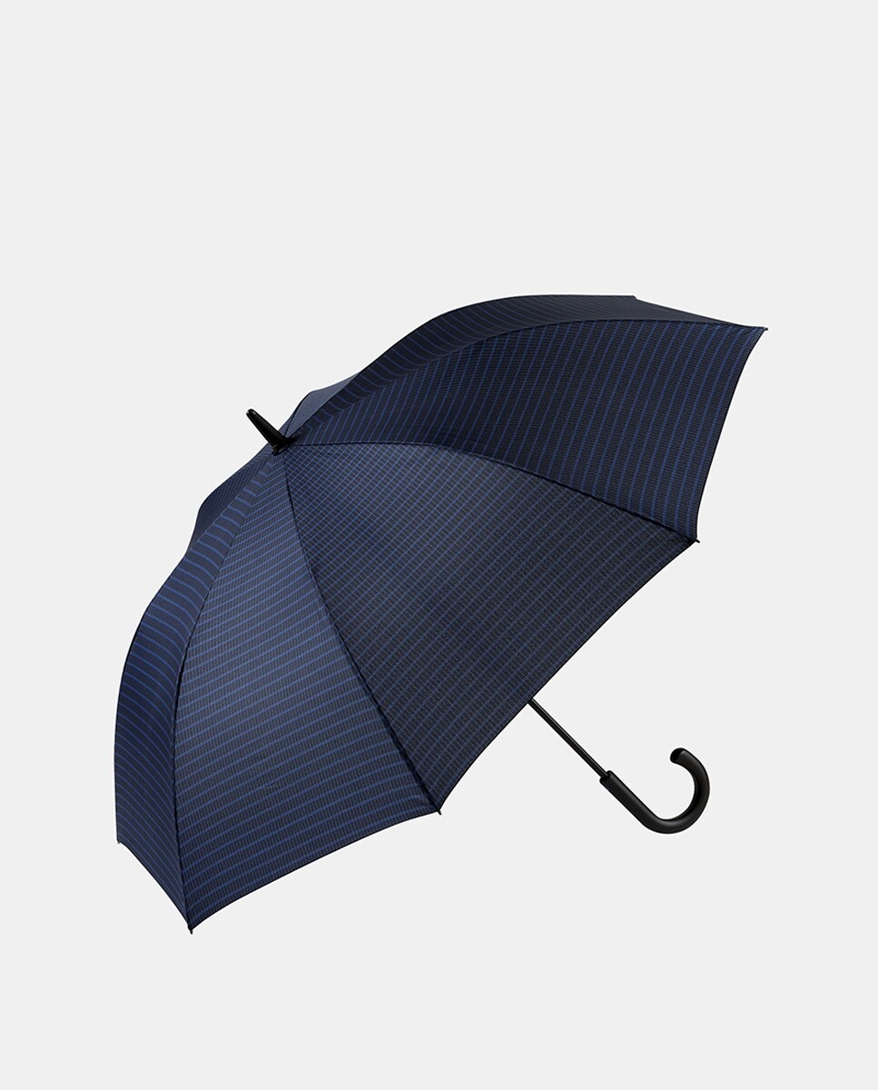 Guarda-Chuva Comprido Automático em Fibra de Vidro Azul-1