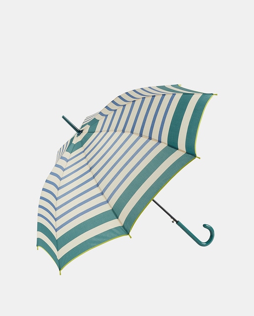Imagem 0 de Guarda-Chuva Comprido Automático. Estampado às Riscas