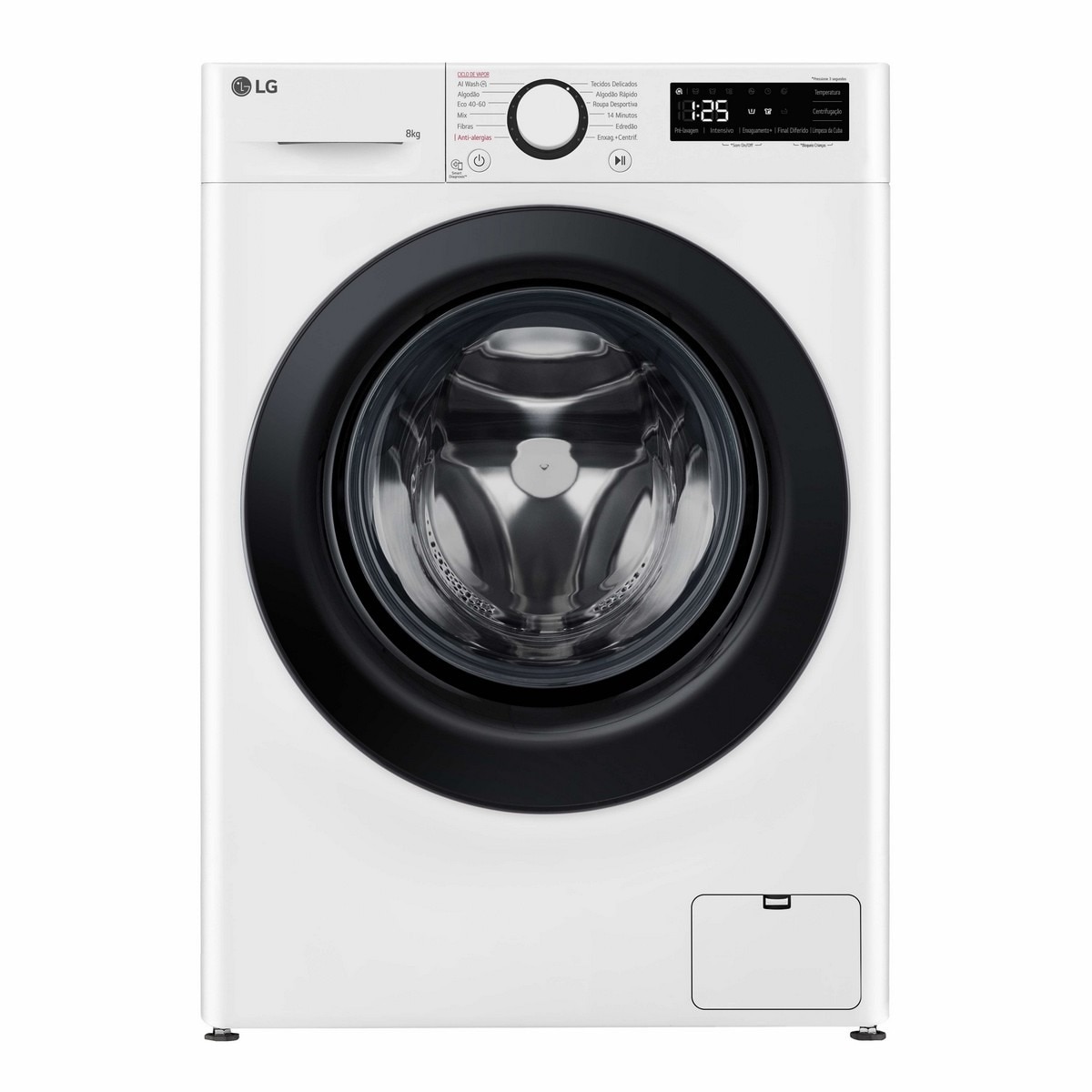 Máquina de Lavar Roupa LG Slim F2WR5S8S6W AI DD™ Carga Frontal e de 8 Kg e de 1200 rpm - Branco Branco-1
