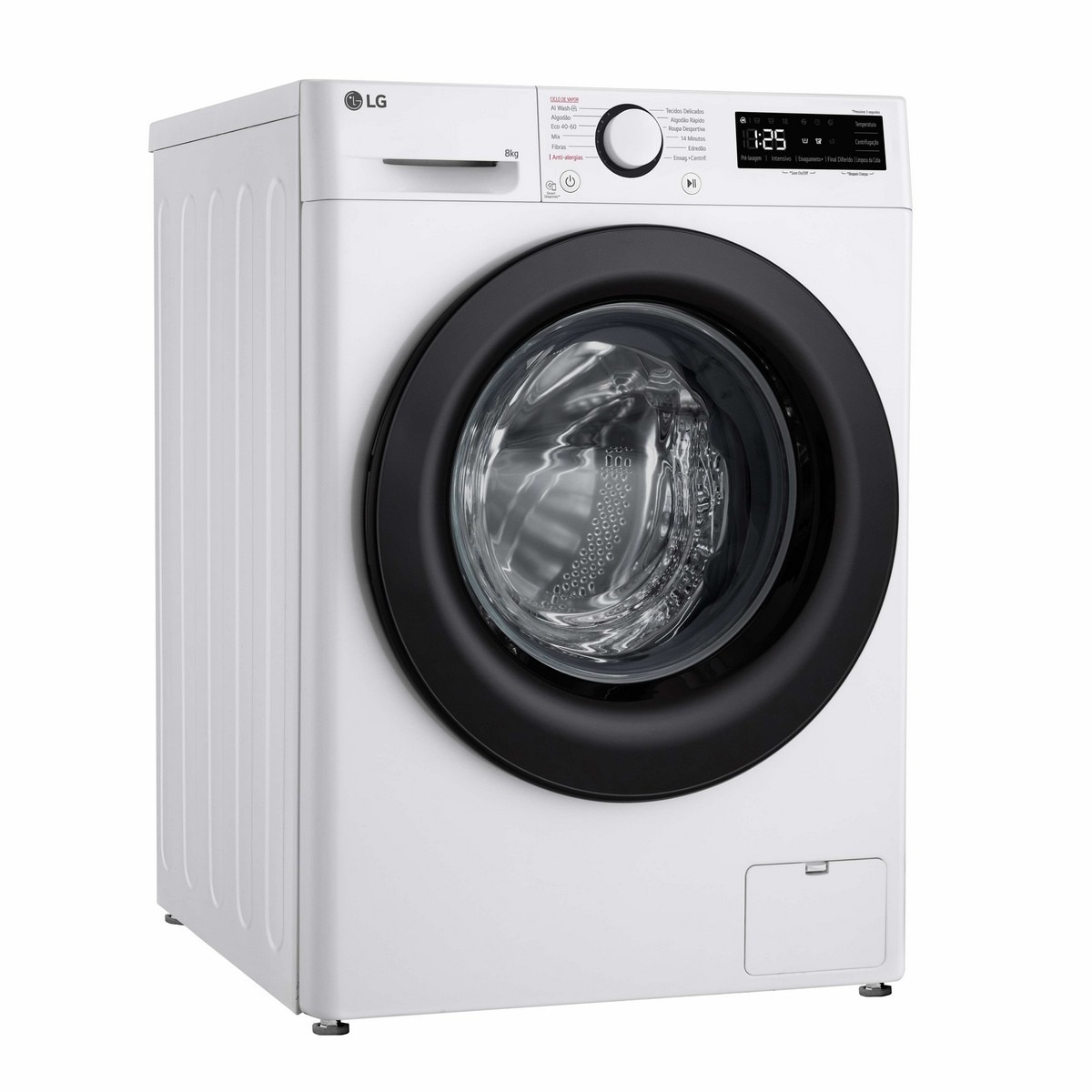 Máquina de Lavar Roupa LG Slim F2WR5S8S6W AI DD™ Carga Frontal e de 8 Kg e de 1200 rpm - Branco Branco-8