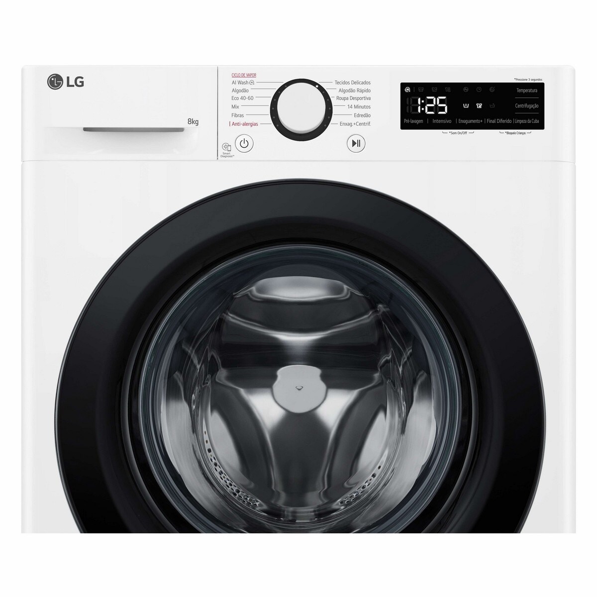 Máquina de Lavar Roupa LG Slim F2WR5S8S6W AI DD™ Carga Frontal e de 8 Kg e de 1200 rpm - Branco Branco-7