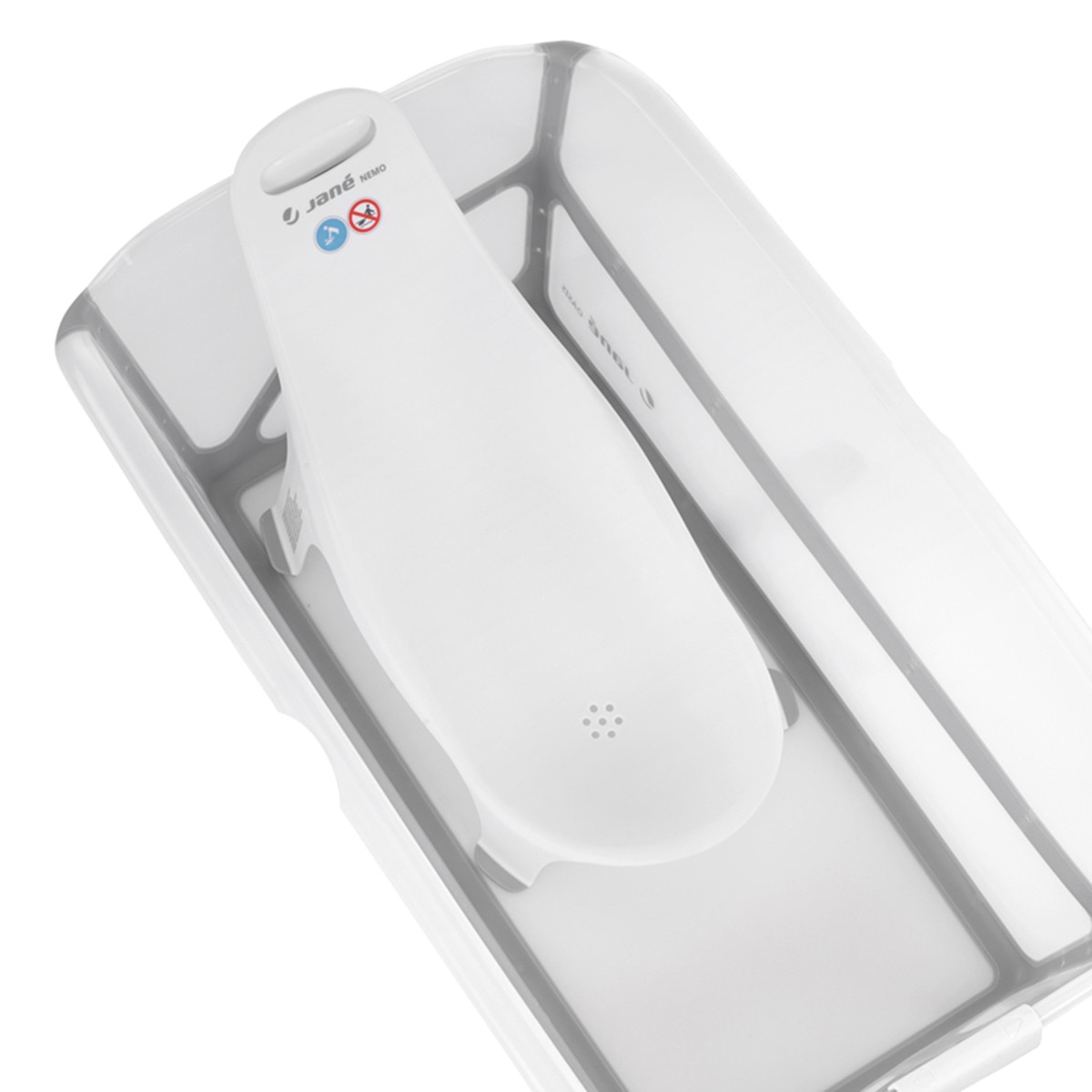 Espreguiçadeira de Banho para Bebé Nemo Branco-5
