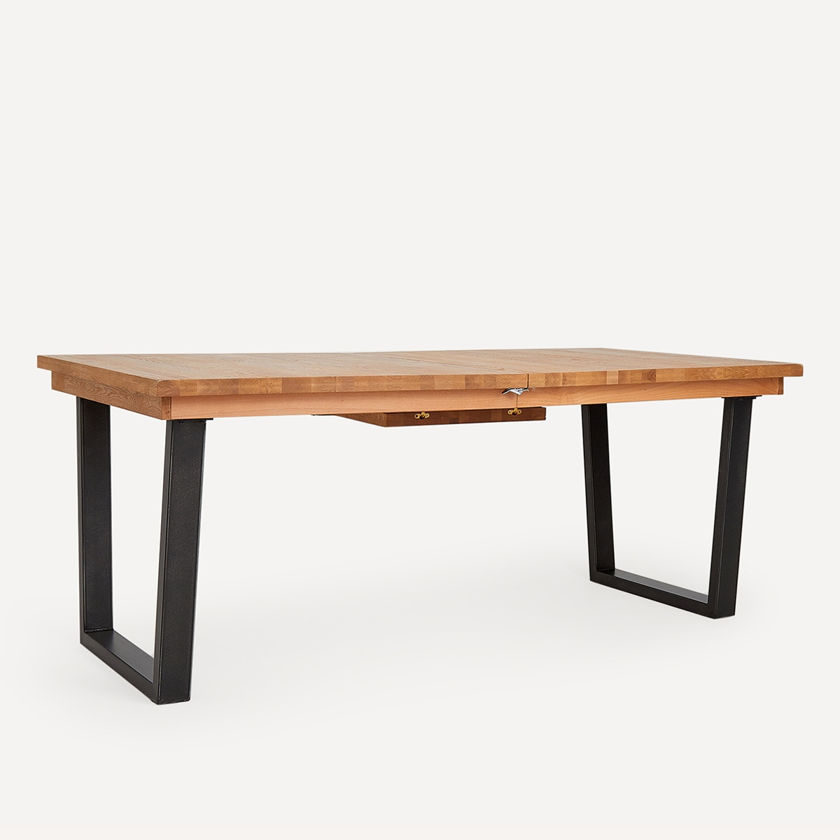 Mesa de comedor extensible de madera de roble Calia El Corte Inglés Natural-2