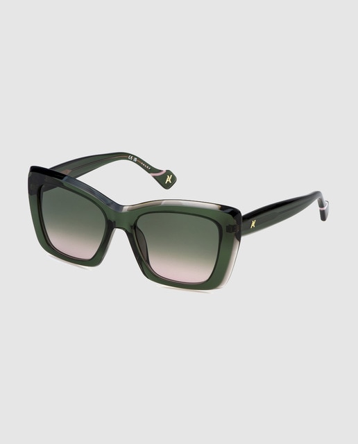 Imagen 0 de Gafas de sol de mujer cuadrada en acetato lente degradada