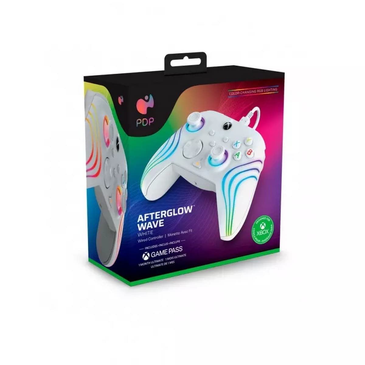 Comando com Fio PDP AfterGlow Wave - Branco 2
