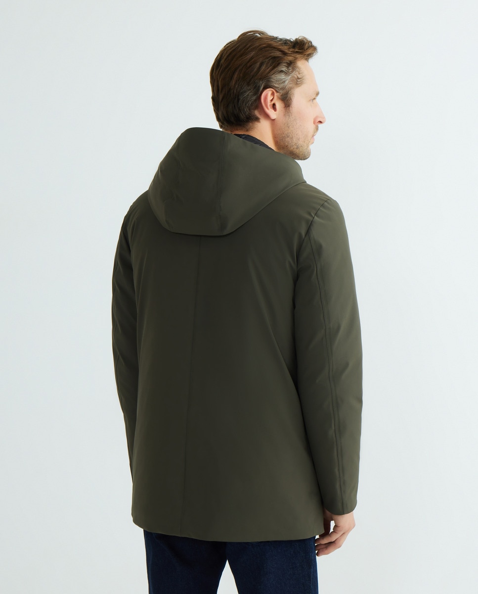 Parka Cromdaltex com Capuz Fixo Verde-3