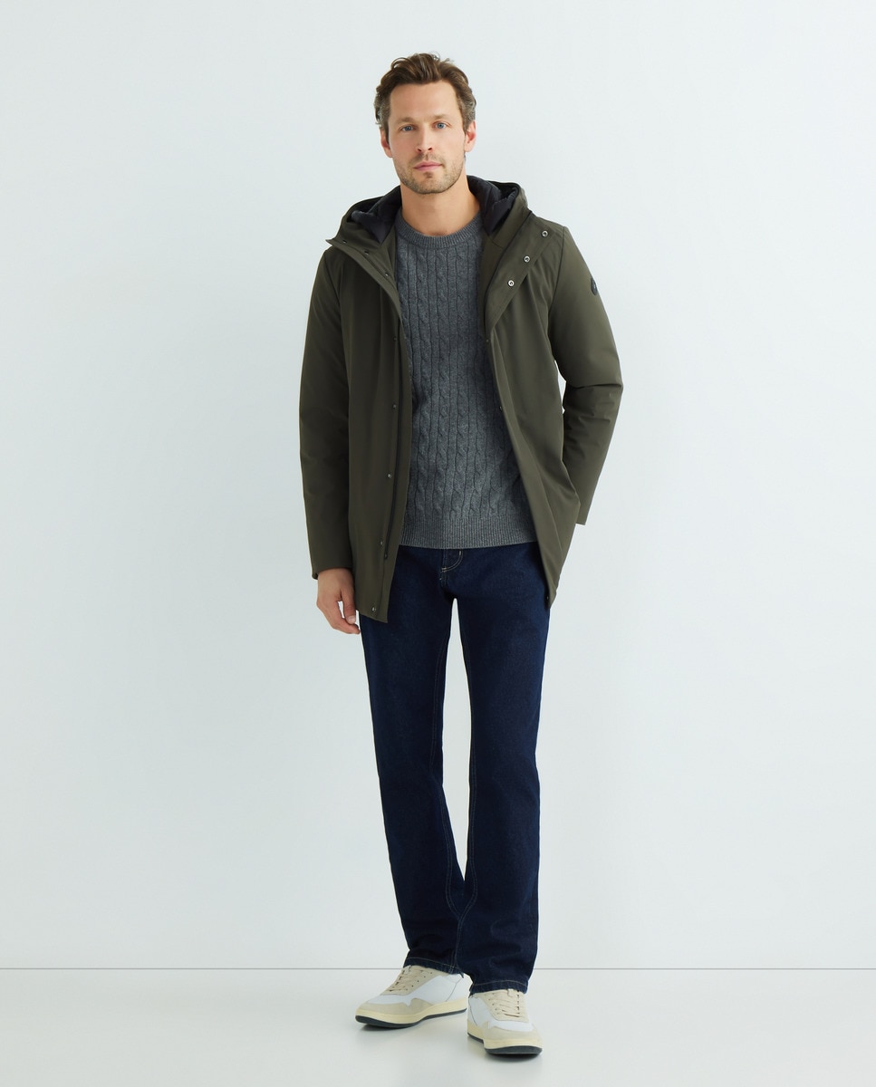 Parka Cromdaltex com Capuz Fixo Verde-2