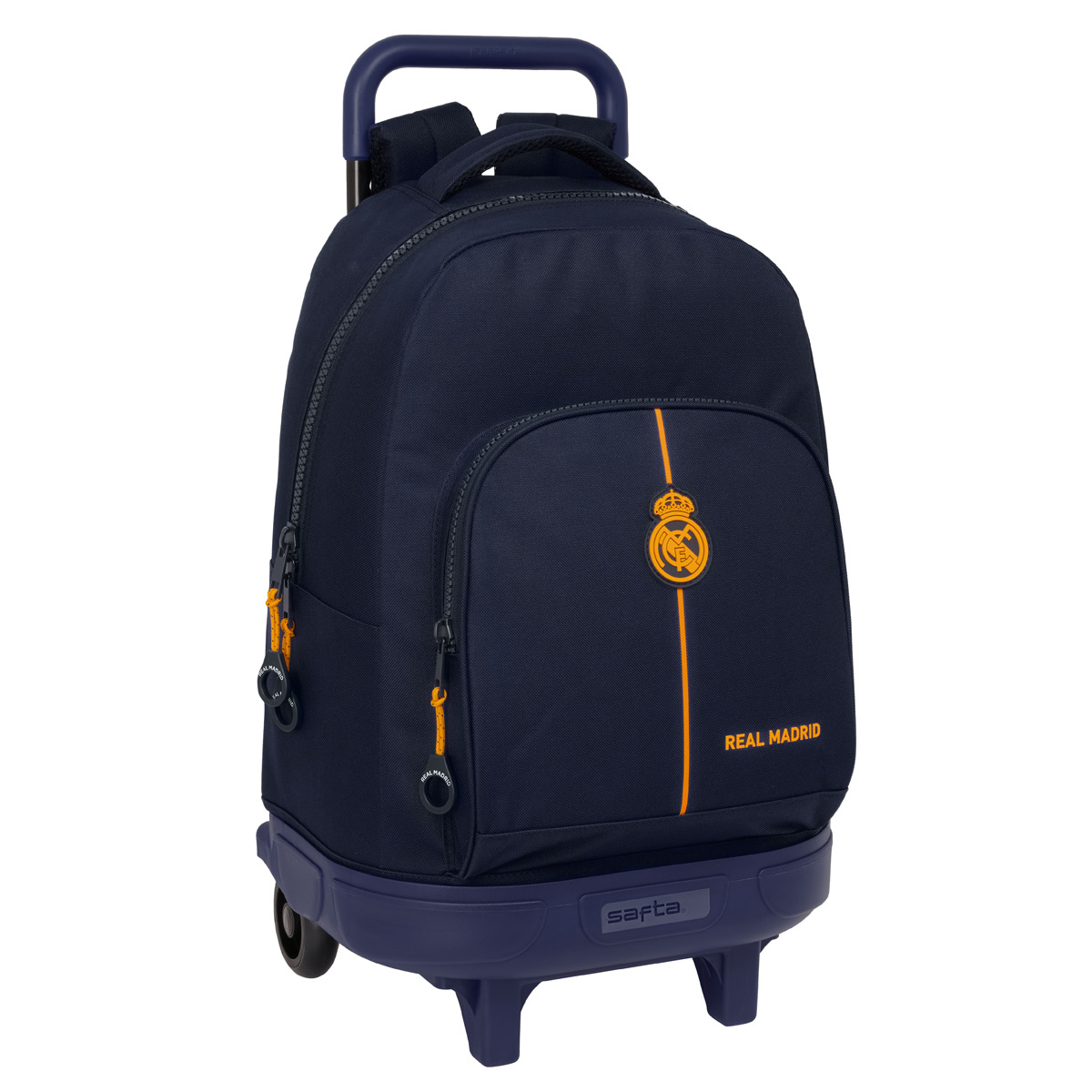 Mochila grande com rodas compact extraivel Real Madrid C.F. azul marinho 1