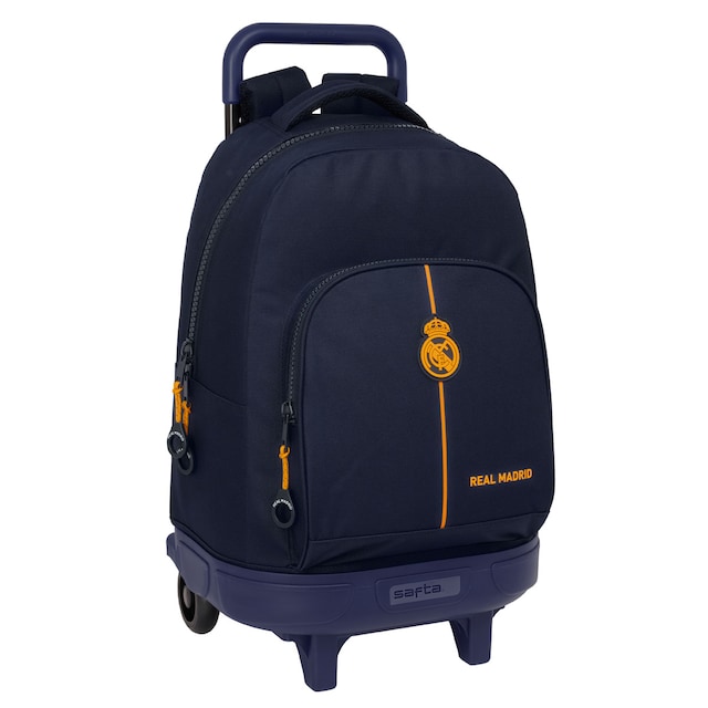 Imagem 0 de Mochila grande com rodas compact extraivel Real Madrid C.F. azul marinho