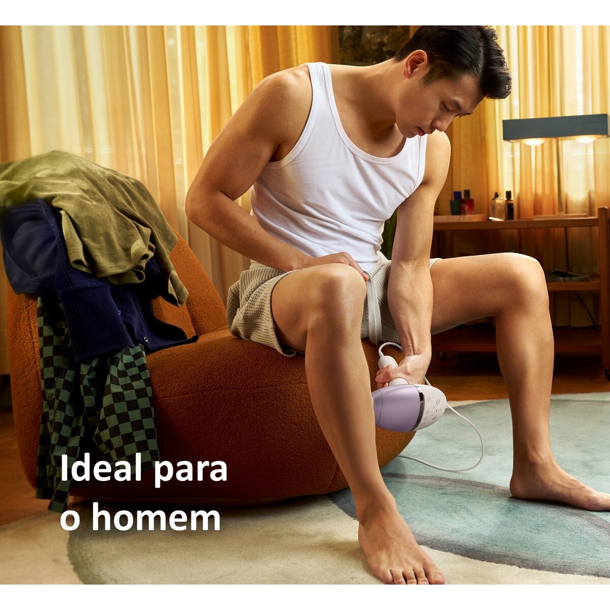 Depiladora de Luz Pulsada IPL Philips Serie 8000 BRI947/00 para Rosto, Corpo com 4 Acessórios Branco-9