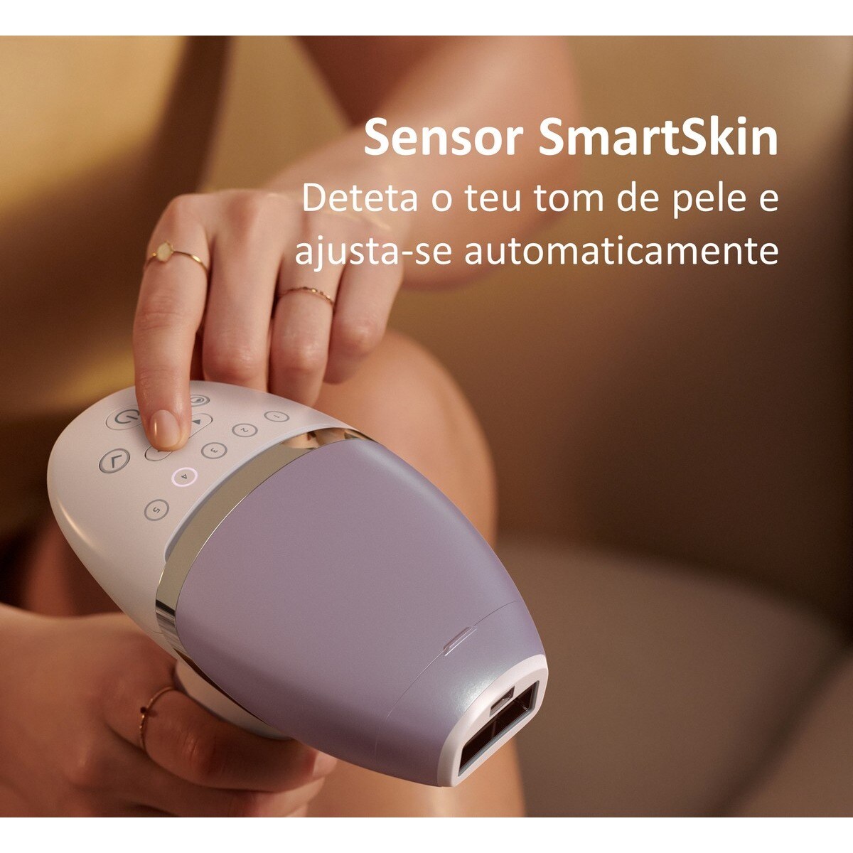 Depiladora de Luz Pulsada IPL Philips Serie 8000 BRI947/00 para Rosto, Corpo com 4 Acessórios Branco-7