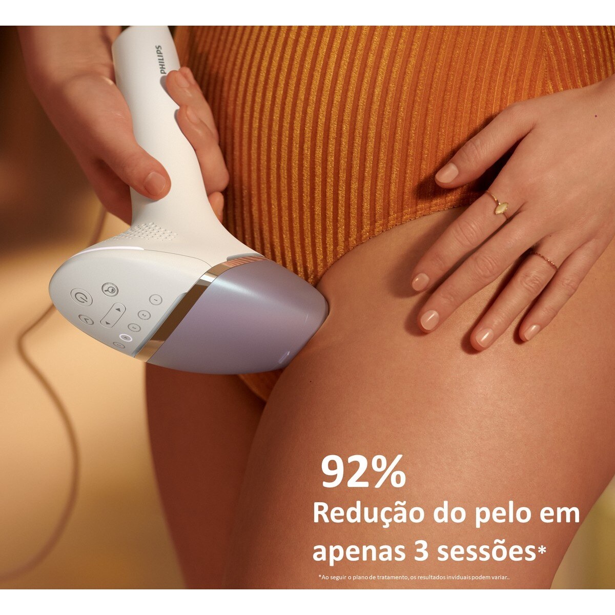 Depiladora de Luz Pulsada IPL Philips Serie 8000 BRI947/00 para Rosto, Corpo com 4 Acessórios Branco-5