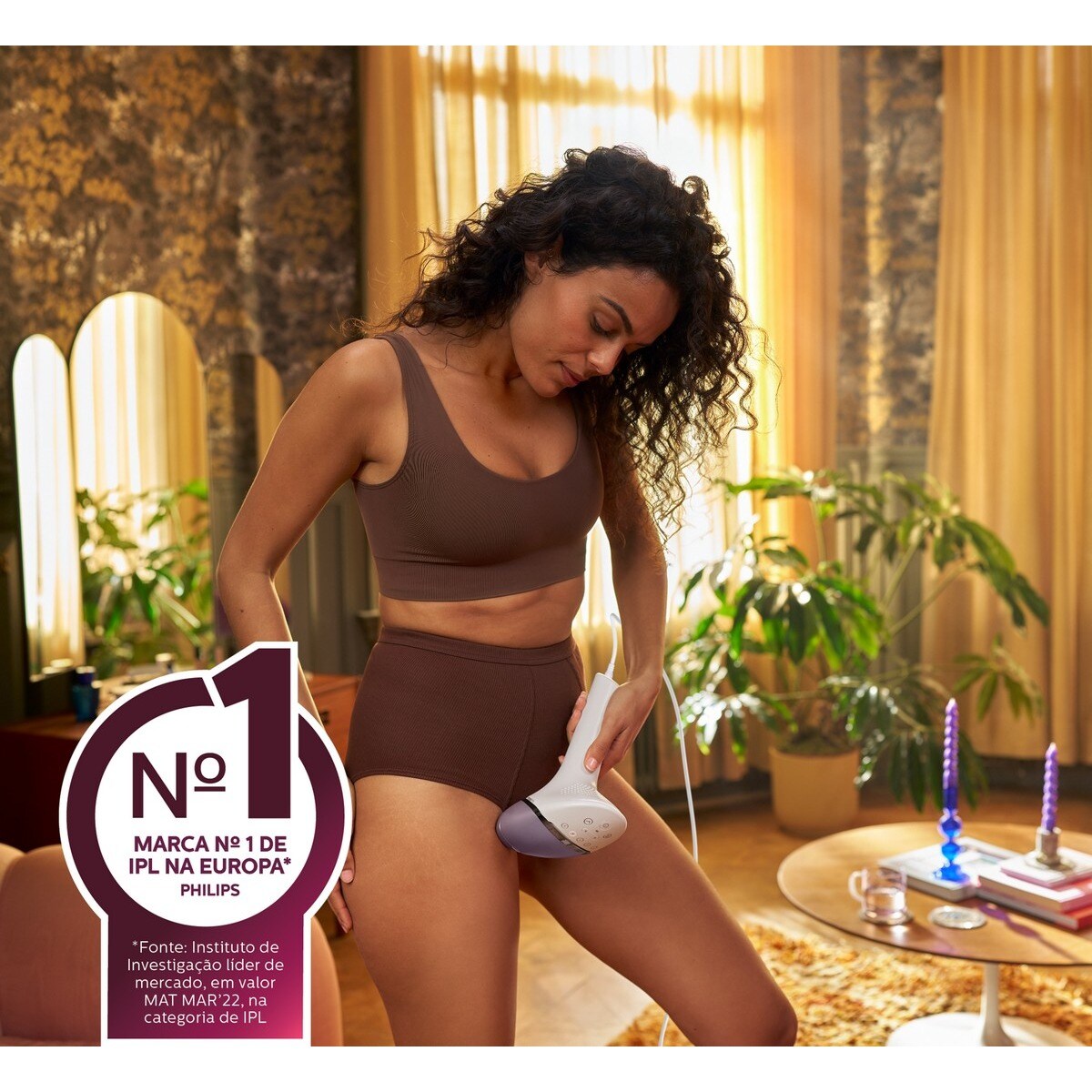 Depiladora de Luz Pulsada IPL Philips Serie 8000 BRI947/00 para Rosto, Corpo com 4 Acessórios Branco-3