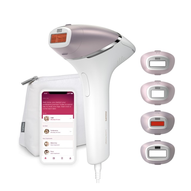 Imagem 0 de Depiladora de Luz Pulsada IPL Philips Serie 8000 BRI947/00 para Rosto, Corpo com 4 Acessórios