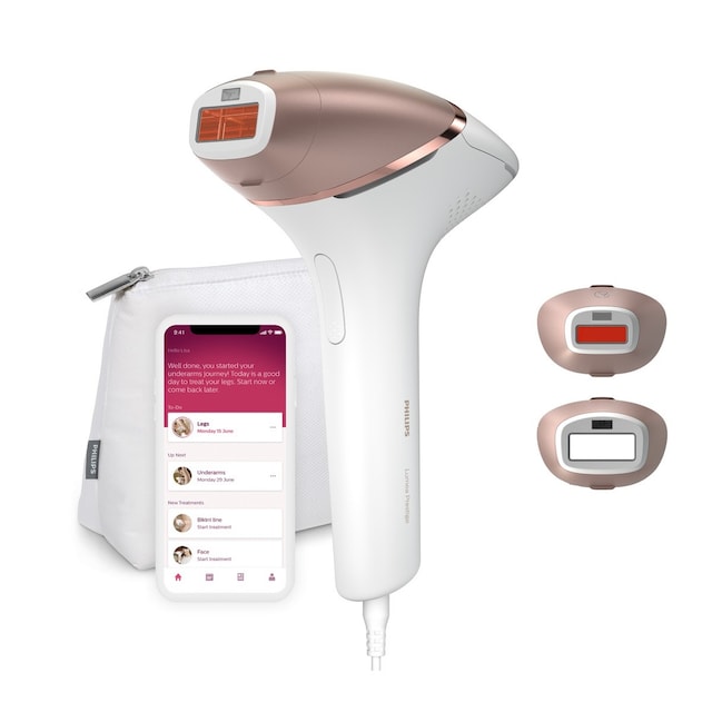 Imagem 0 de Depiladora de Luz Pulsada IPL Philips Lumea Serie 8000 945/00 Rosto e Corpo, 2 Cabeças - Branco
