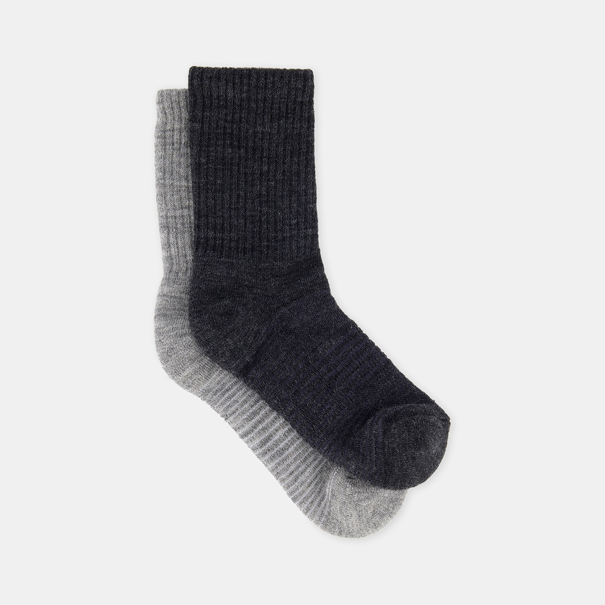 Pack 2 calcetines montaña infantil Gris-1