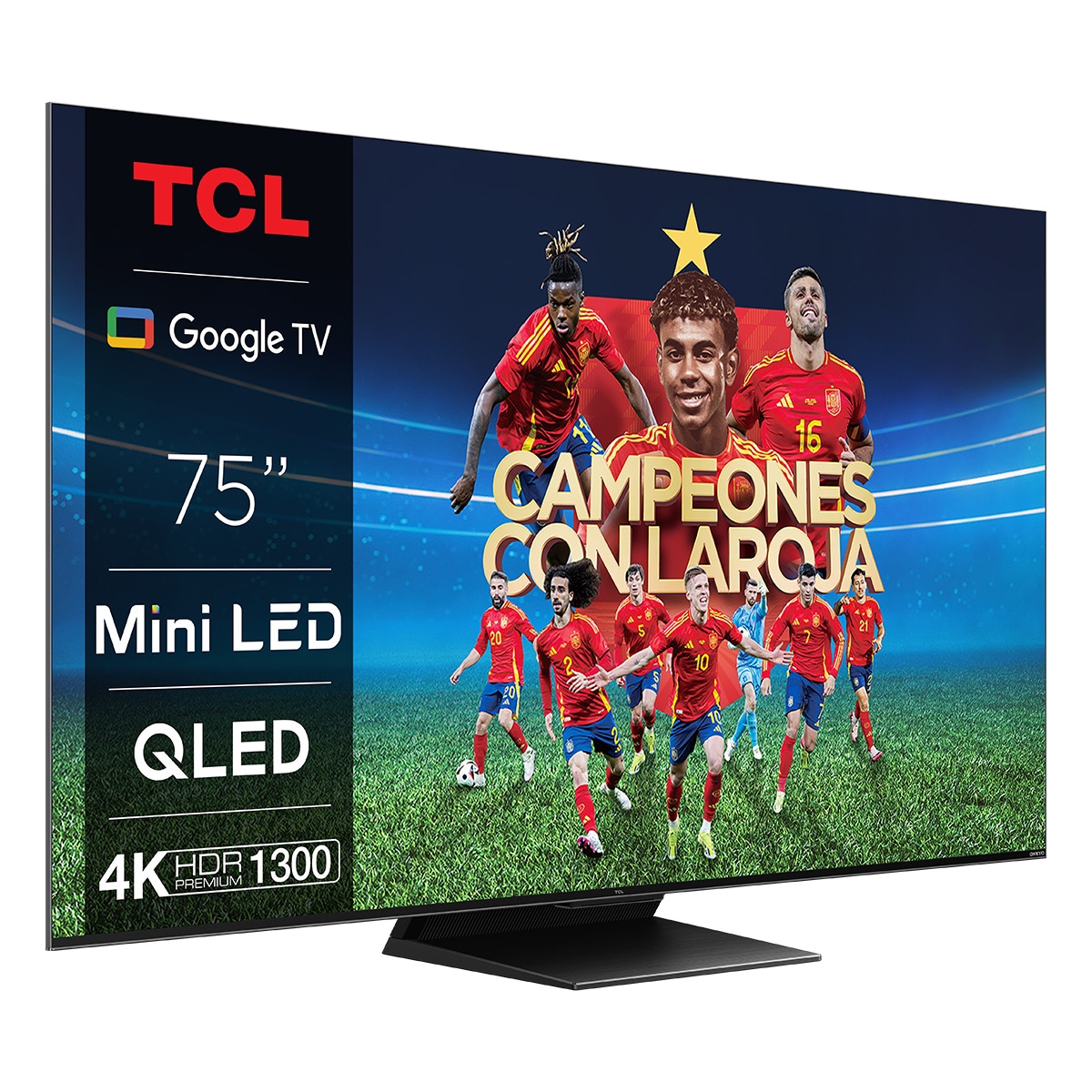 TV QD Mini LED 189 cm (75") TCL 75C805, 4K UHD 1300 nits, Smart Google TV Dolby Vision y Atmos, sonido Onkyo 2.1, Motion Clarity Pro de 144 Hz Titanio-1
