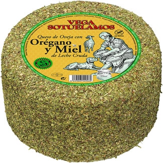 queso de oveja con orégano y miel de leche cruda peso aproximado pieza 3,3 kg - Vega Sotuelamos