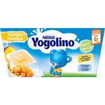 Dairy dessert with mango, gluten-free, no added sugar ages 6+ months 4-pack tubs 100 g