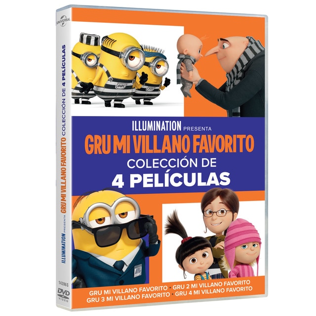 Imagen 0 de Pack Gru mi villano favorito 1-4 (DVD)