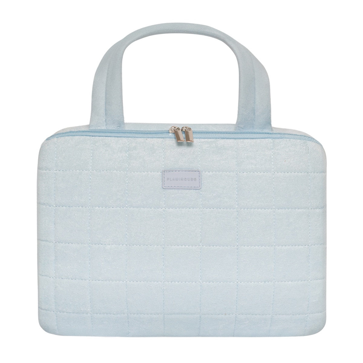 Imagem 0 de Necessaire multiusos pendurar Flamingueo tecido toalha azul