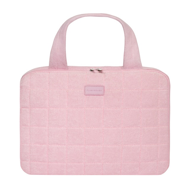 Imagem 0 de Necessaire multiusos pendurar Flamingueo tecido toalha rosa