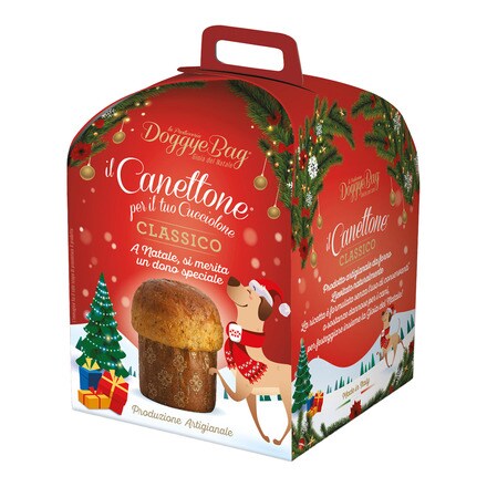 Panettone Per Cani Canettone Edizione Limitata Natale – 125g Con Gocce Di Freecoa, Prodotto Italiano