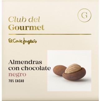 Amêndoascom Chocolate Preto embalagem 80 g - Club Del Gourmet
