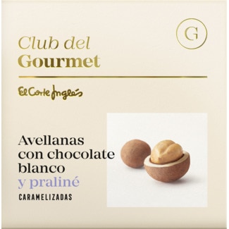 Avelãs com Chocolate Praliné embalagem 80 g - Club Del Gourmet