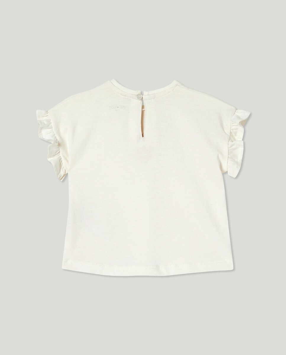 Camiseta bebé niña estampada Amarillo-2