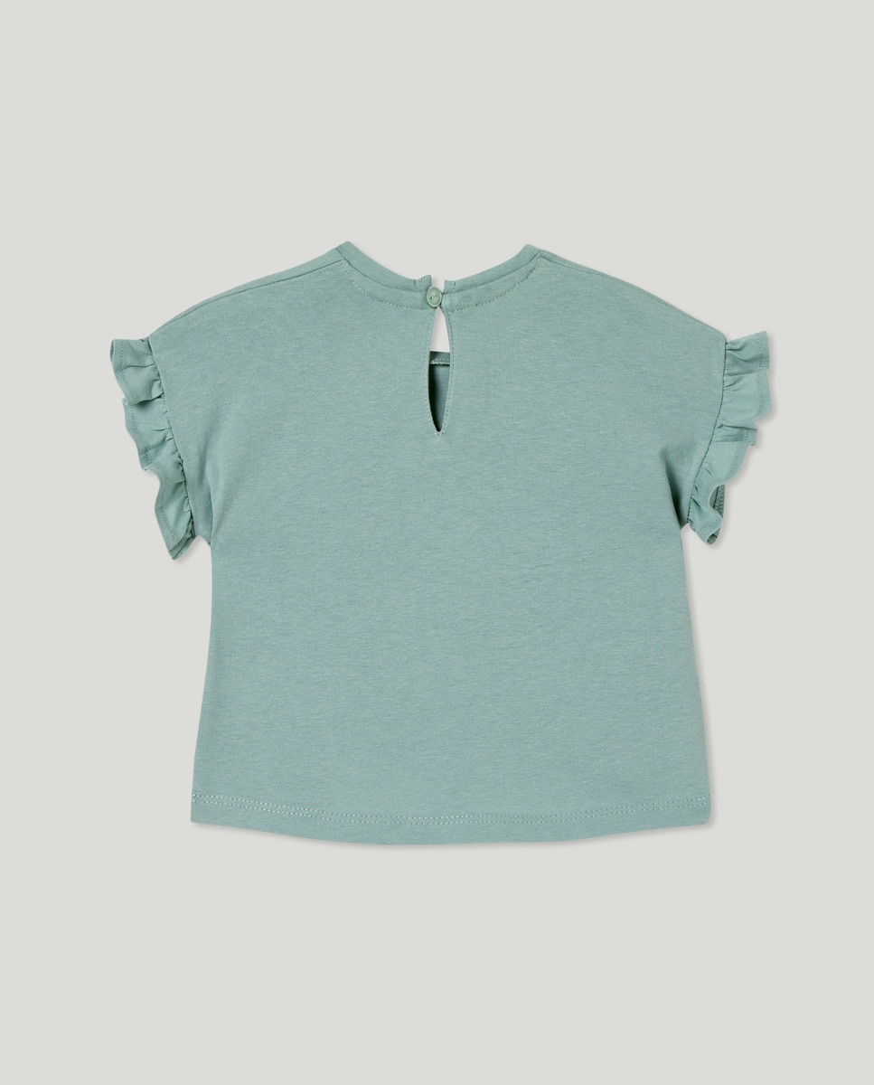 Camiseta bebé niña estampada Crudo-2