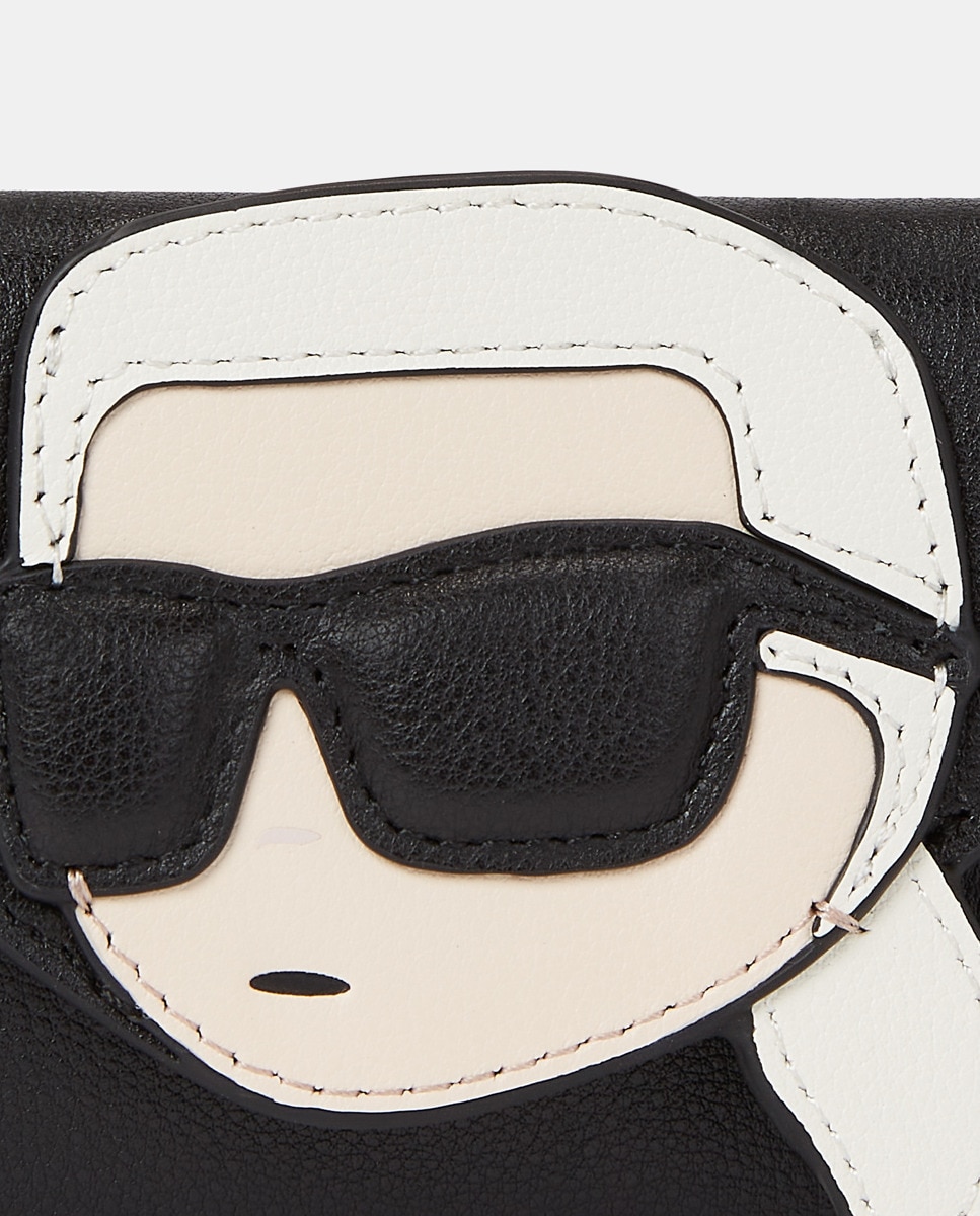 Carteira com Cara de Karl Lagerfeld - Preto Preto-4