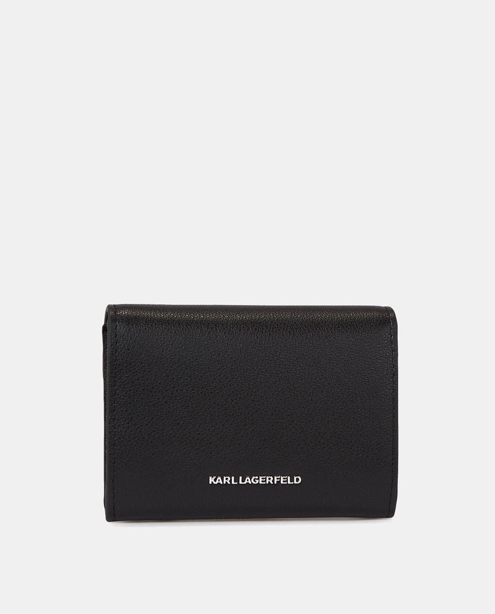 Carteira com Cara de Karl Lagerfeld - Preto Preto-2