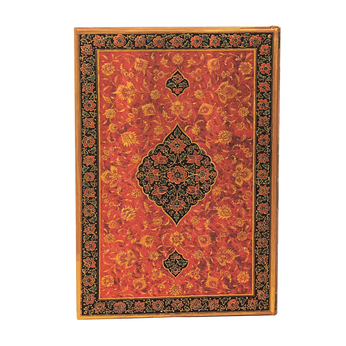 Libreta Layla Midi (120x180x18) lisa de 144 páginas y cierre con banda elástica Paperblanks rojo 3