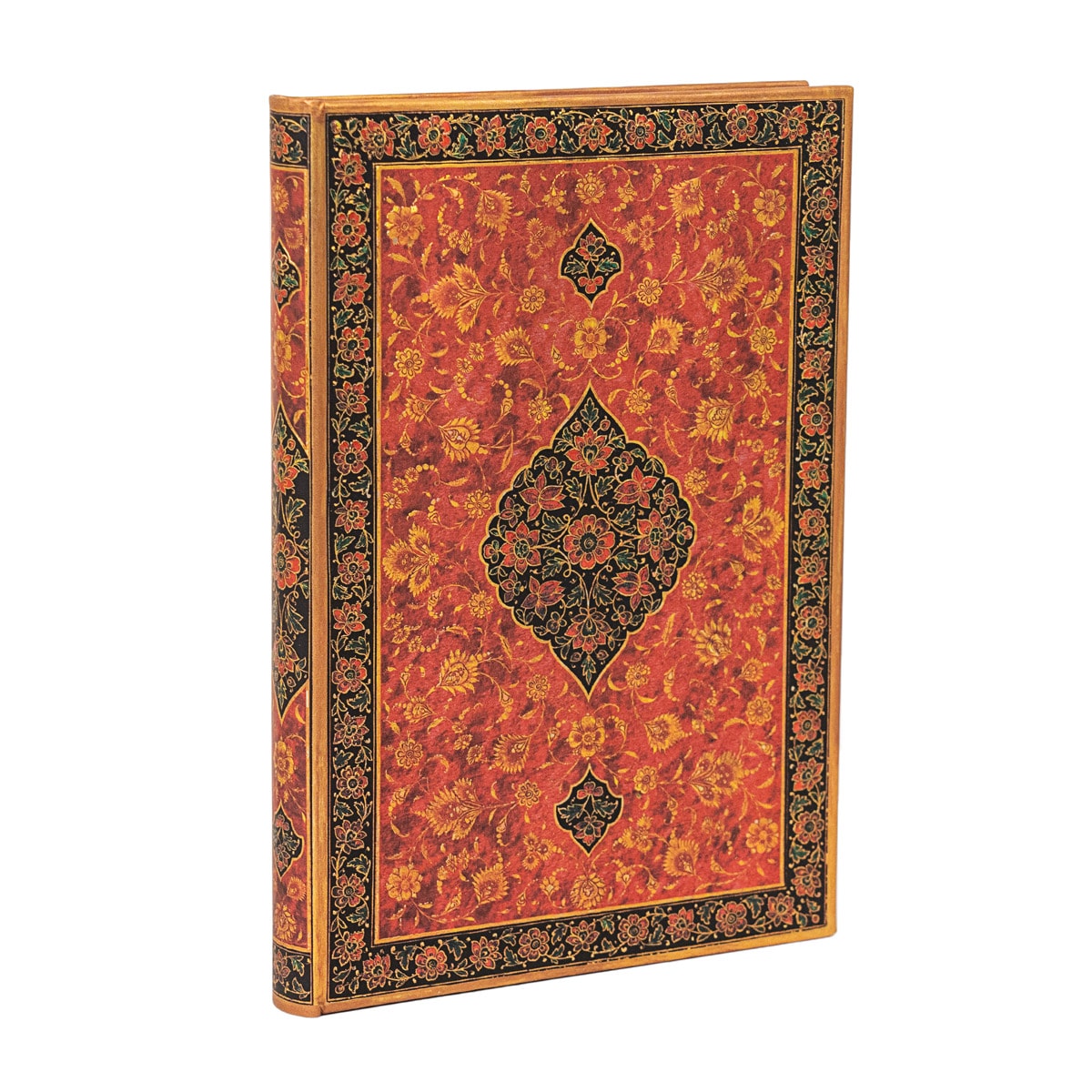 Libreta Layla Midi (120x180x18) lisa de 144 páginas y cierre con banda elástica Paperblanks rojo 1
