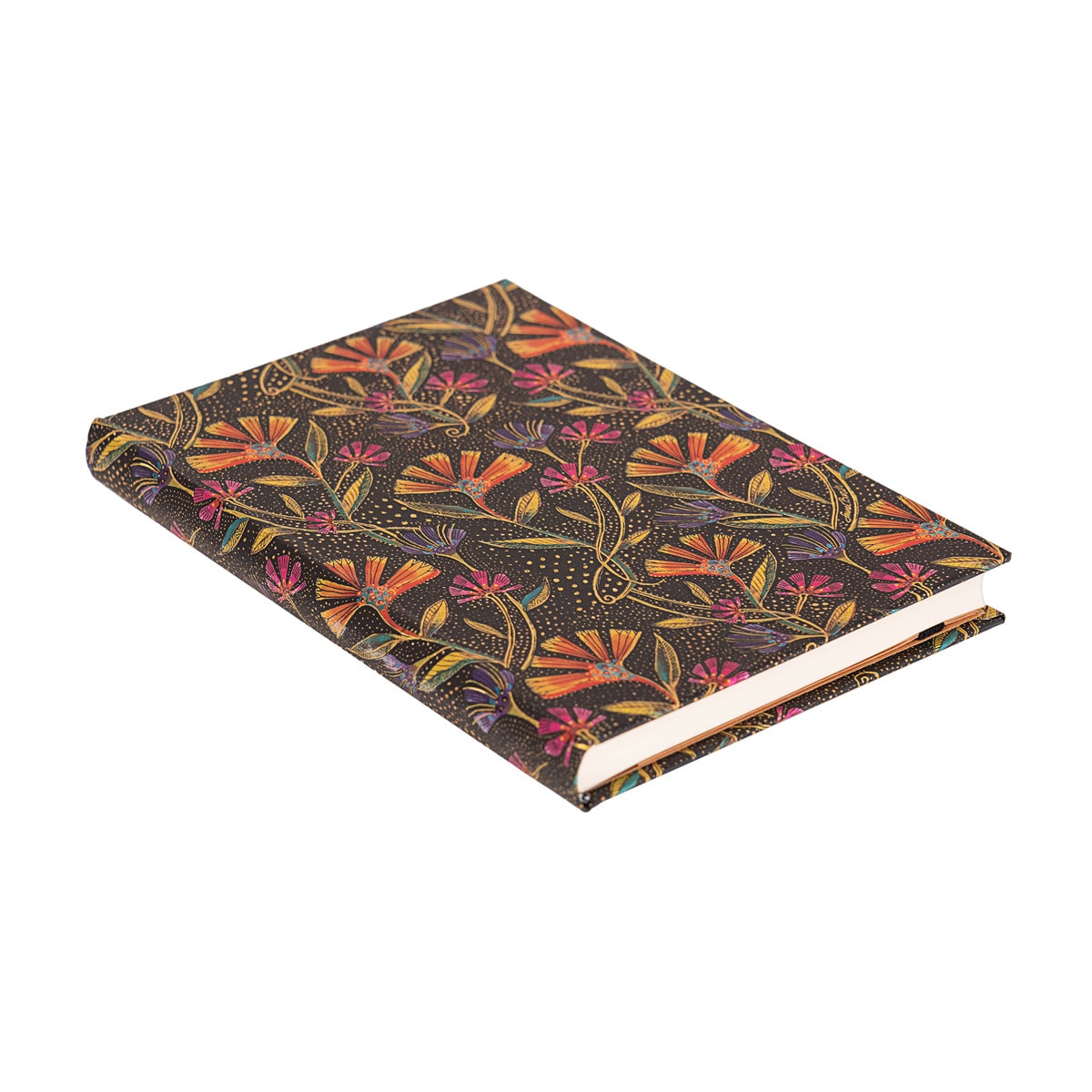 Libreta de Direcciones Paperblanks, Flores Silvestres Midi (120x180x18mm) de 144 páginas y cierre con banda elástica Paperblanks negro 2
