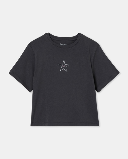 Imagen 0 de Camiseta Ebba niña en gris oscuro. "PEPE TRIBE"