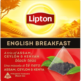 Chá Preto English Breakfast embalagem 20 unidades - Lipton