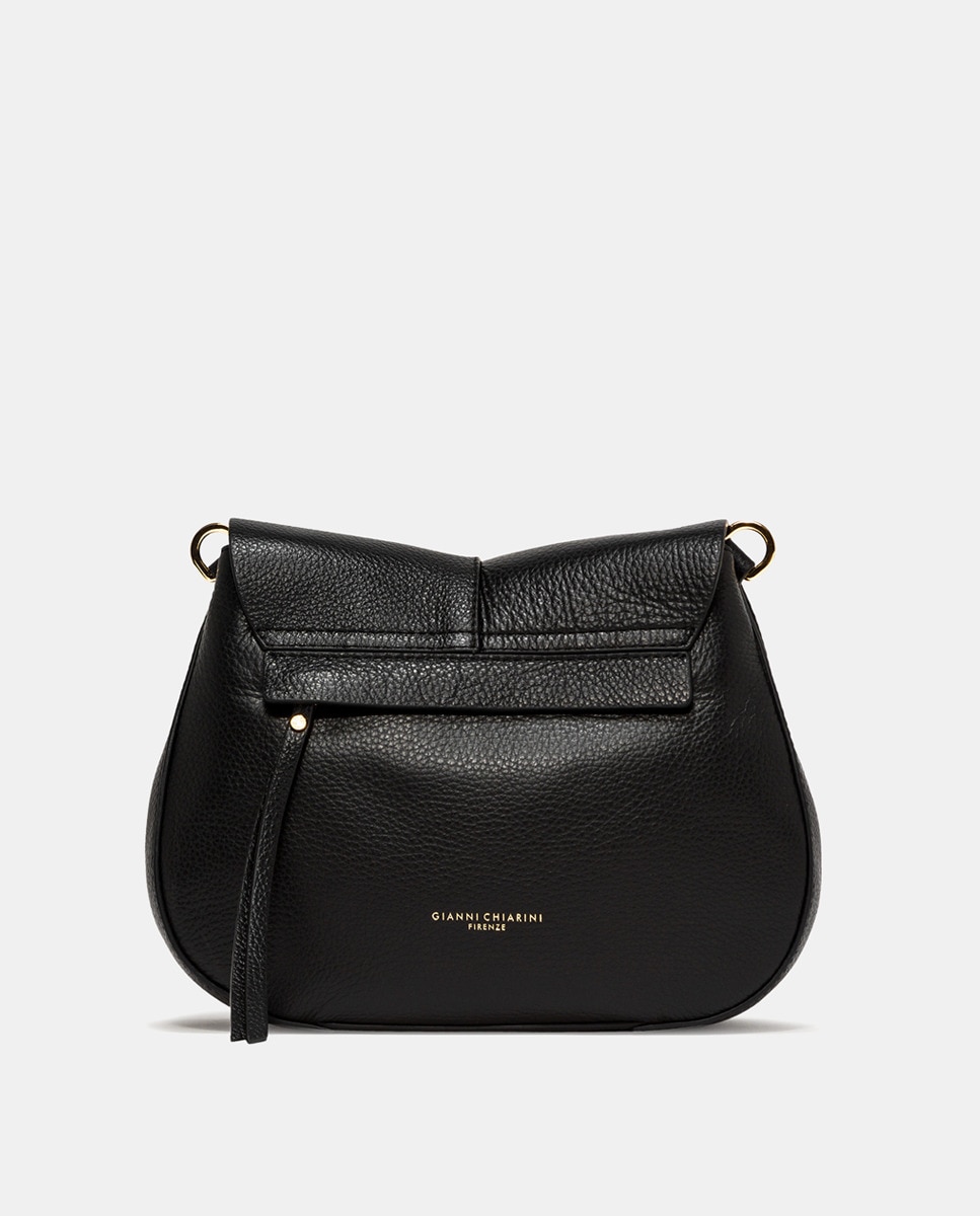 Mala a Tiracolo Modelo Helena Round Preto-4