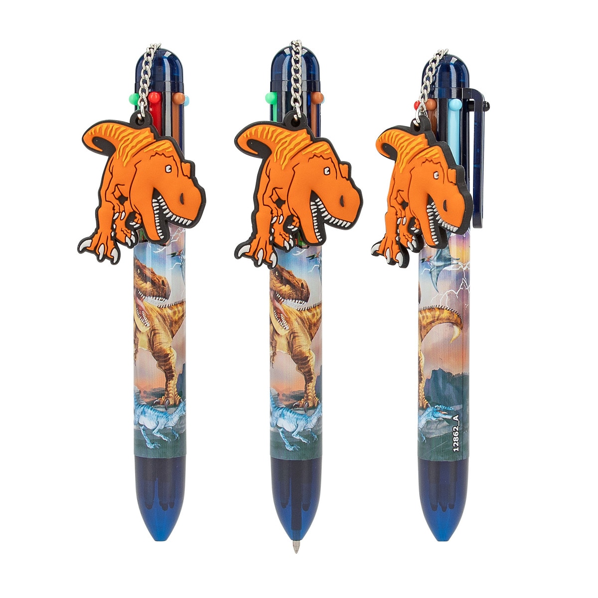 Esferográfica  de 6 cores dino Dino World 5