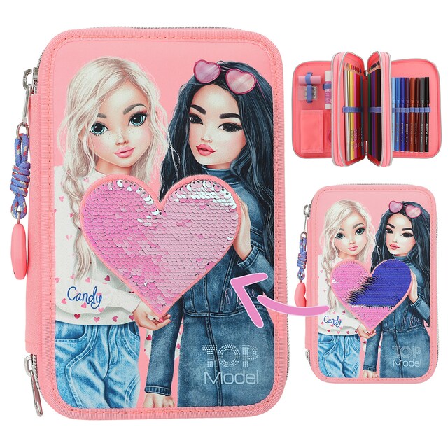 Imagen 0 de Estuche triple con lentejuelas TOPModel