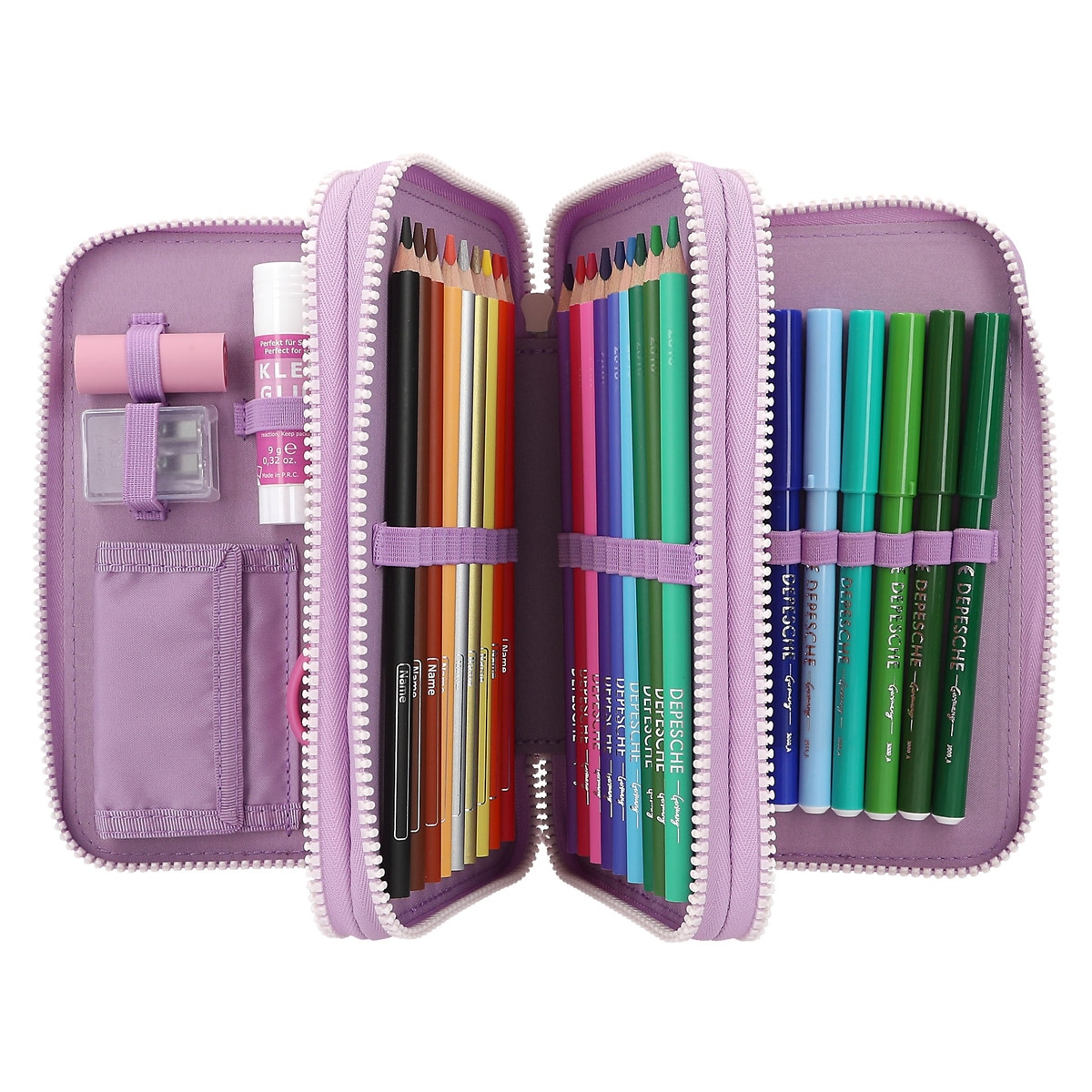 Estuche triple con luz LED TOPModel 7