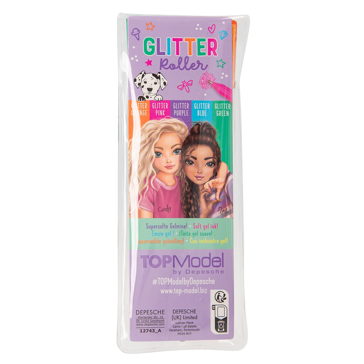 Rollers de gel con purpurina TOPModel 5