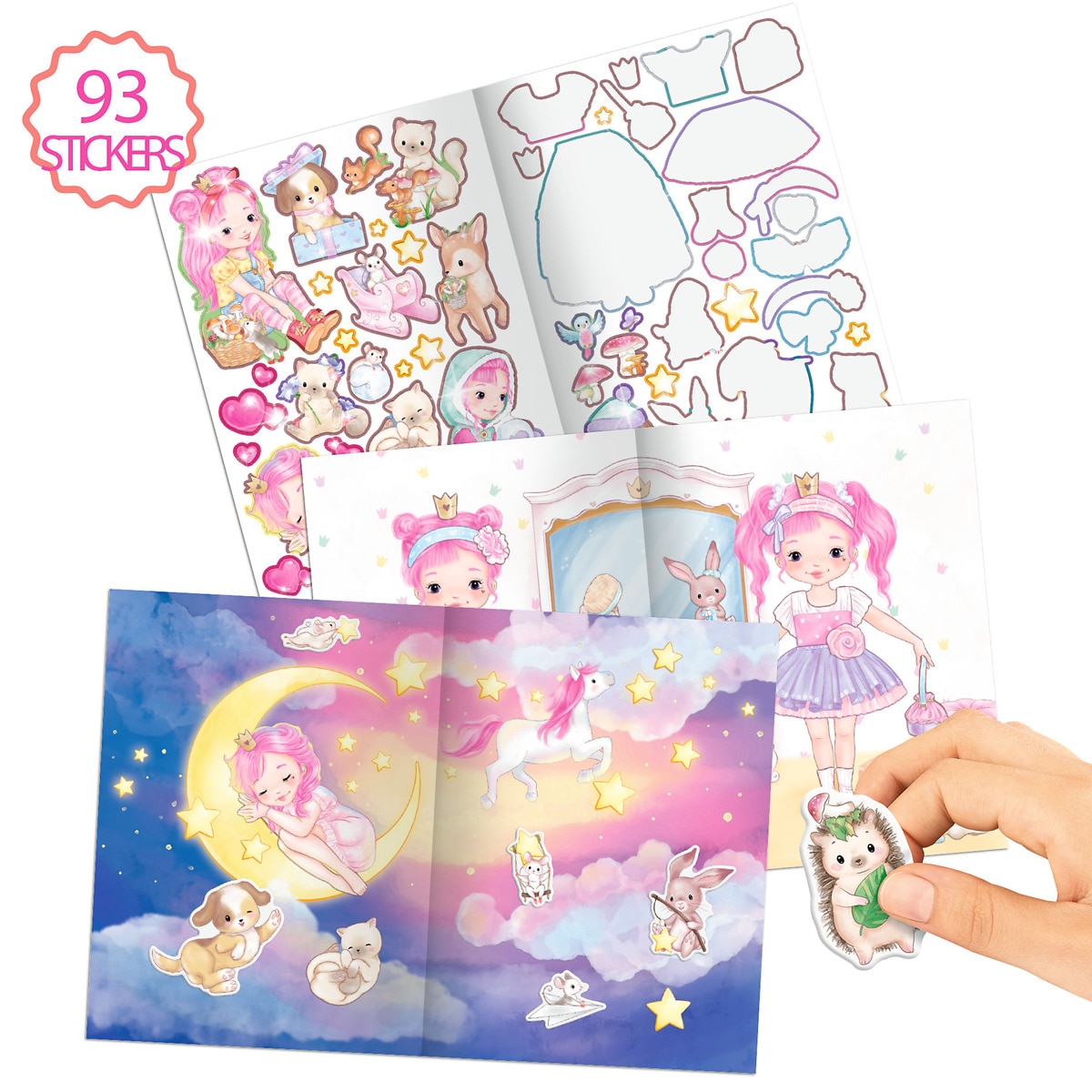 Libro con pegatinas en relieve Princess Mimi 4